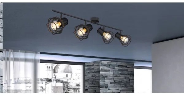 Globo 15388-4 - Lampă spot CLASTRA 4xE27/40W/230V