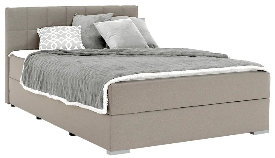 Pat tip BOXSPRING 120x200, taupe gri-maro, FERATA TV KOMFORT