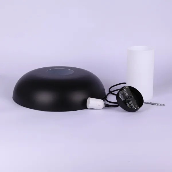 Globo 15755S - Lustră suspendată pe cablu LOWE 1xE27/60W/230V negru