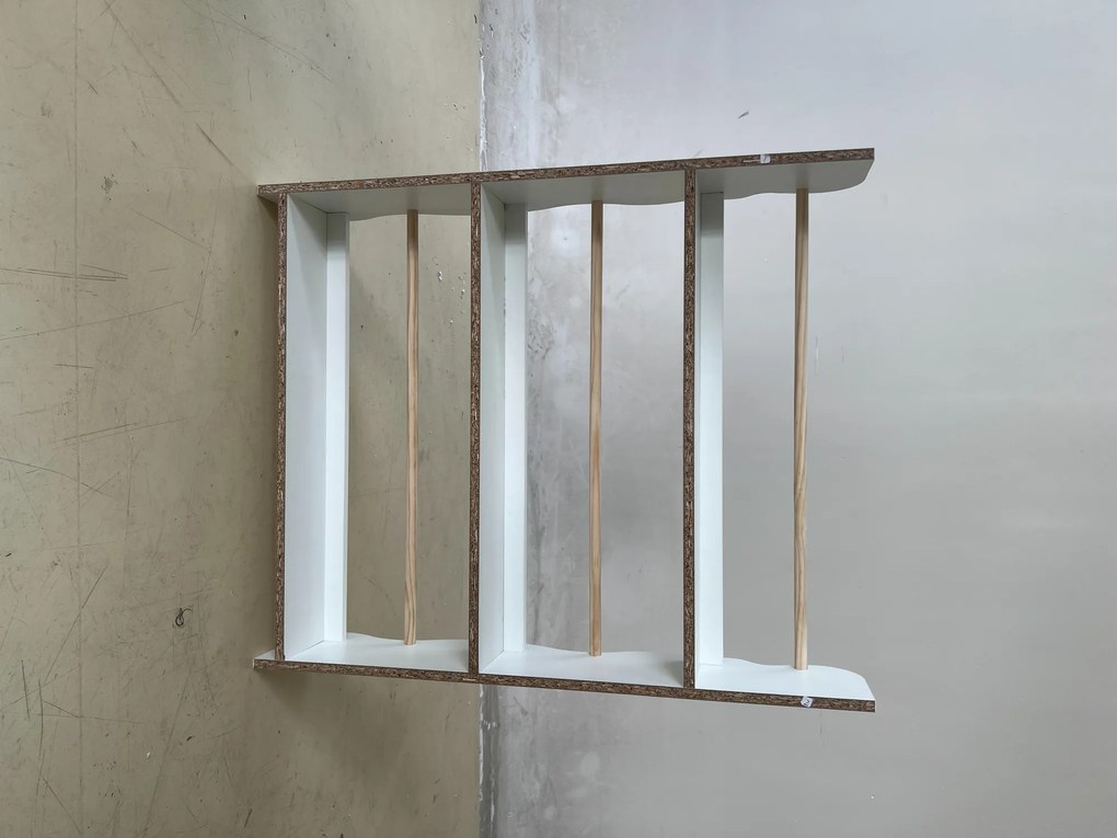 AIYAPLAY Bibliotecă Montessori pentru Copii 3-8 Ani, 3 Rafturi, 60x15x73 cm, pentru Cameră, Alb | Aosom Romania