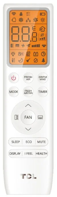 Aparat de aer condiționat inverter TCL FreshIN 3.0 TAC-12CHSD/FCI, 12000 BTU, 40 m², A+++, Wi-Fi, Control vocal, Functii inteligente, Super Turbo Start, iFeel, FreshIN+, ECO, Alb