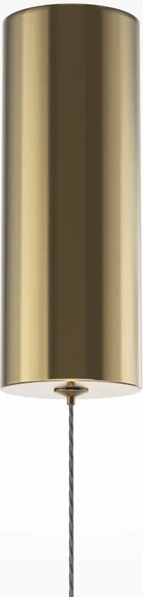 Lustra, Pendul LED cu sticla canelata Scala bronz
