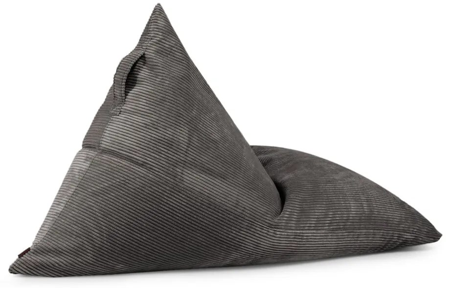 Fotoliu bean bag albastru cu tapițerie din catifea reiată Razzmatazz – SLOWDOWN