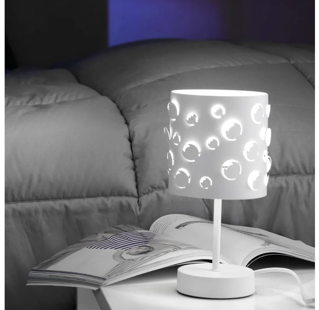 ONLI - Lampă de masă BOLLICINE 1xE14/6W/230V 22 cm albă