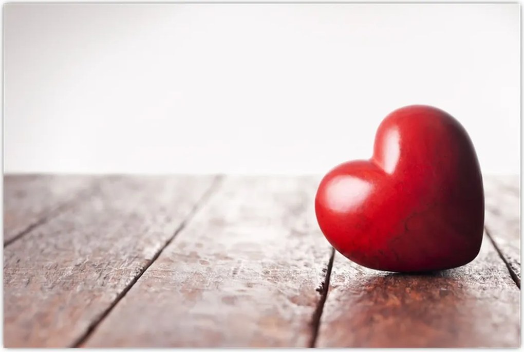 Tablou - Inima din lemn (90x60 cm)