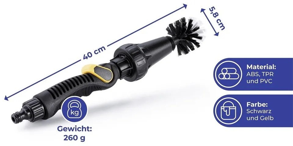 Perie pentru furtun de grădină - Maximex