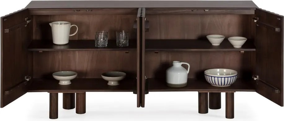 Comodă maro din lemn de mango 160x80x40 cm Tamira – MOME