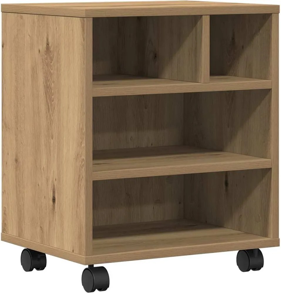 vidaXL Suport pentru imprimantă stejar artizanal 41 x 32 x 48 cm