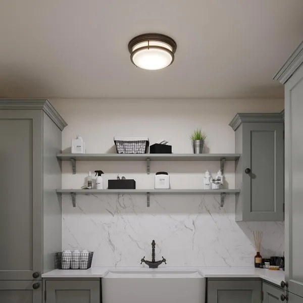 Plafonieră de baie HADLEY Hinkley HK-HADLEY-F-OZ, 3x E27/40W/230V, IP44, bronz