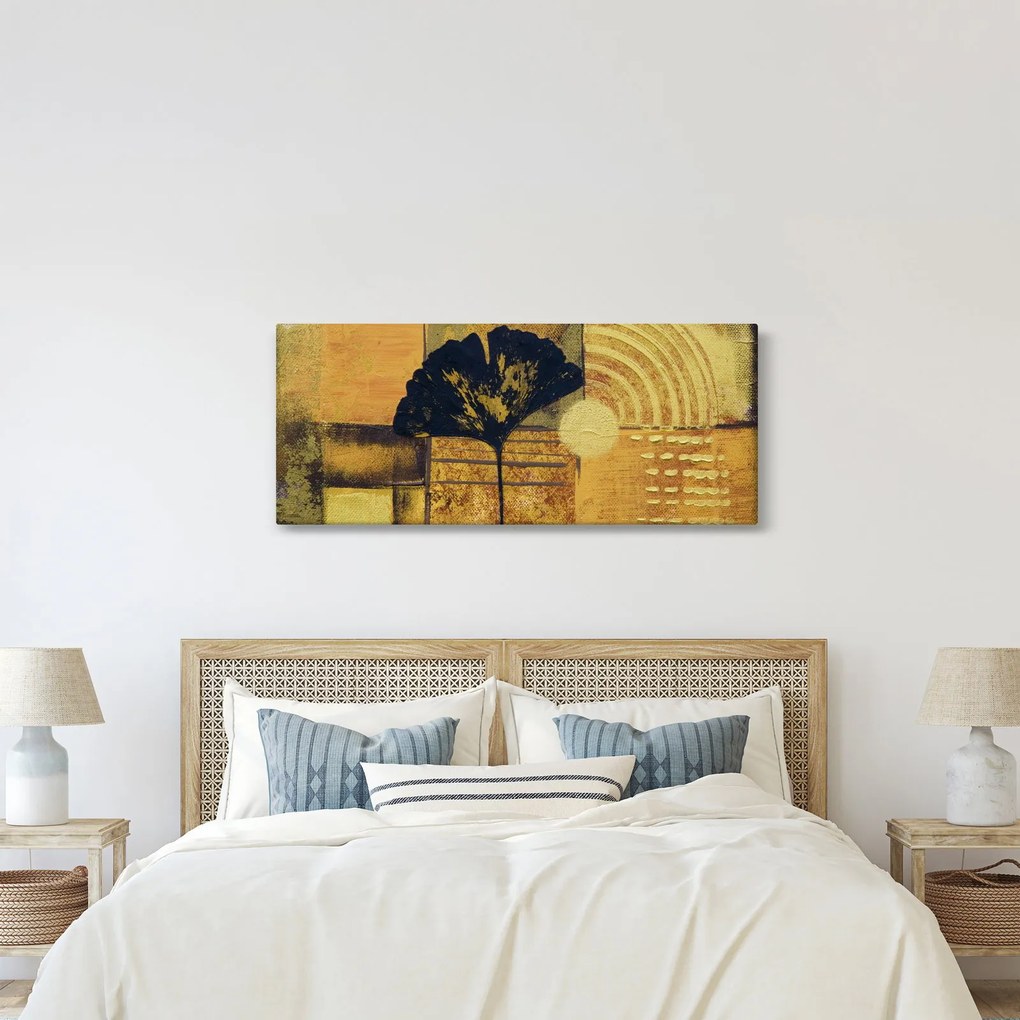 Tablou - Frunza ginkgo (120x50 cm)