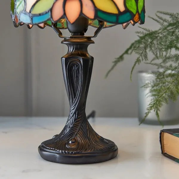 Lampă de masă Tiffany SYLVETTE Endon 64331, 1xE14/40W/230V, Ø 15 cm