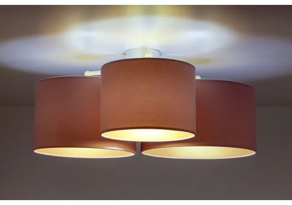 Duolla - Plafonieră ROLLER TRIO 3xE27/60W/230V roz