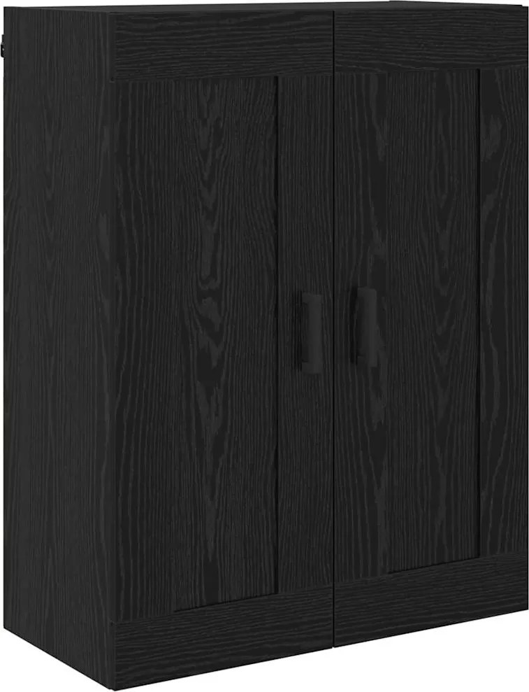 vidaXL Dulap montat pe perete Stejar Negru 69,5 x 34 x 90 cm
