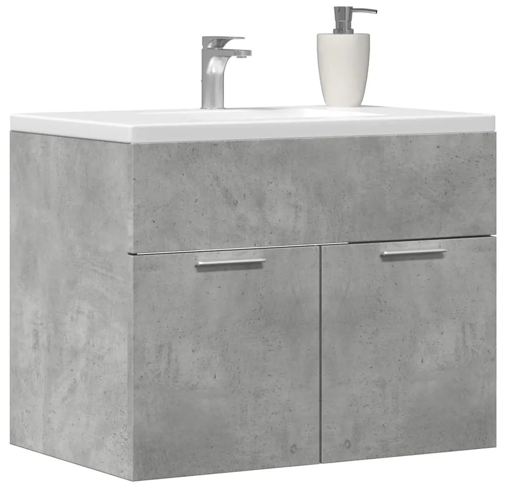 vidaXL Dulap de chiuvetă, gri beton, 60x38,5x46 cm, PAL