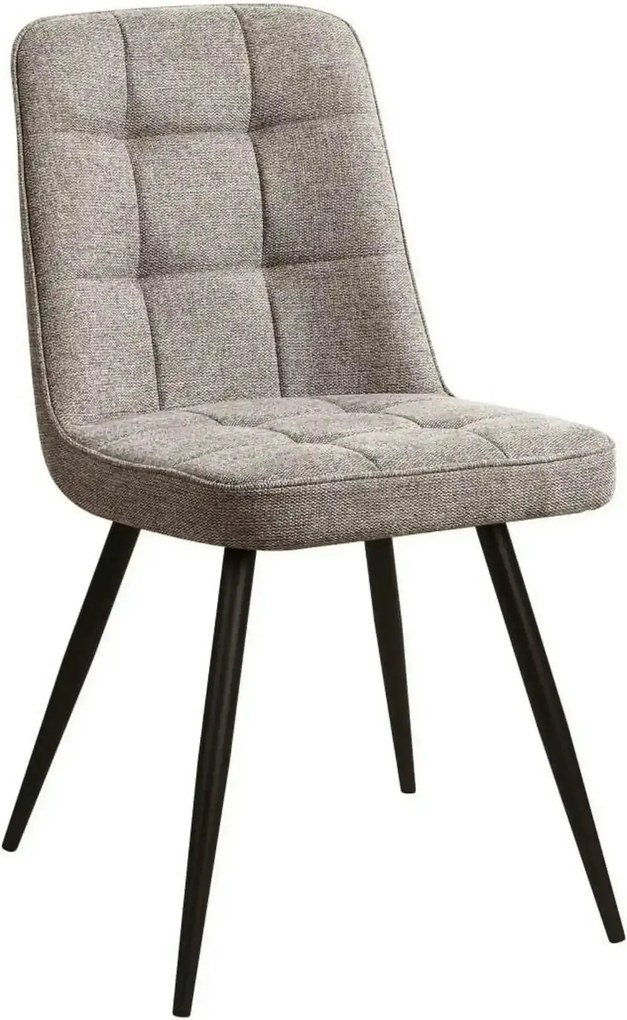 Scaun SUN, bej inchis/negru, stofa clasica/metal, 46x56x86 cm