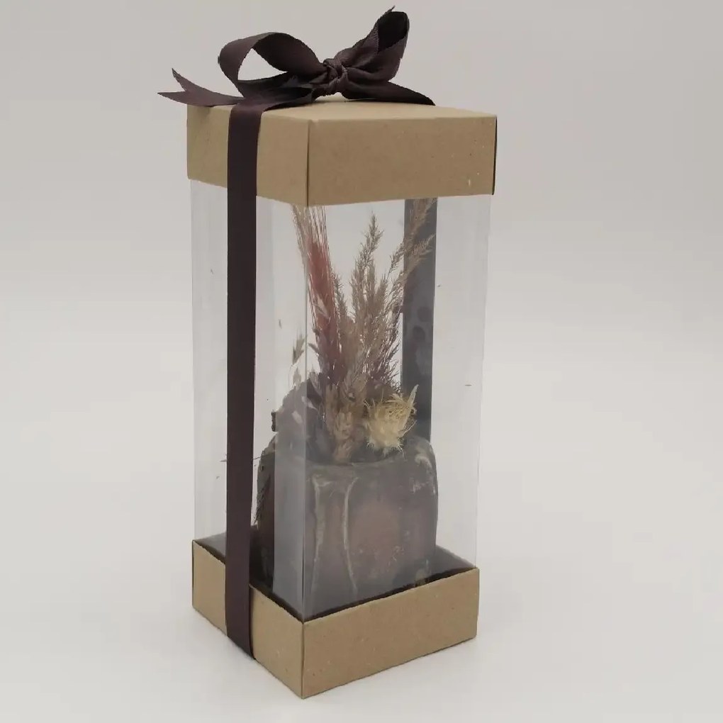 Ghiveci decorativ cu flori artificiale, homs seria A620,17x5.5x9 cm,30337