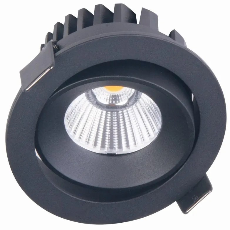 Spot LED incastrabil baie IP65 Cyklop IP65 3000K negru