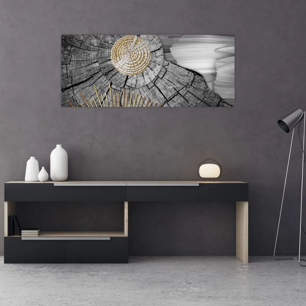 Tablou - Trunchiul copacului colaj (120x50 cm)