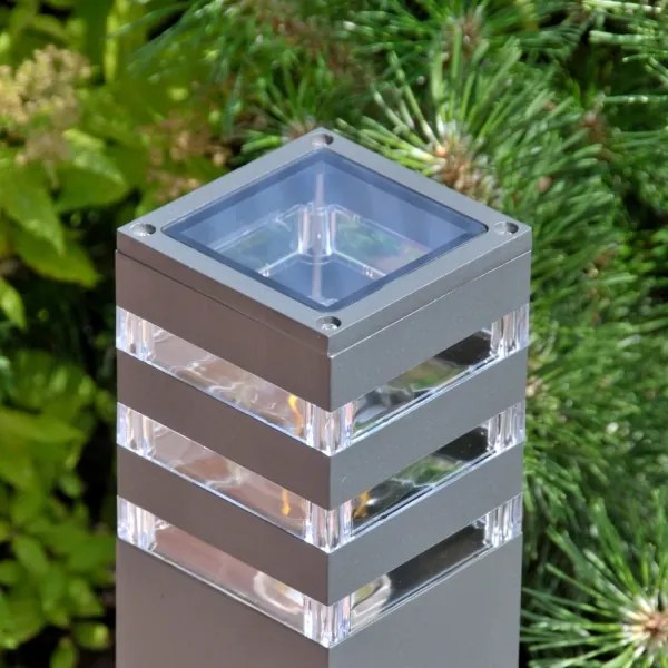 Lampă de exterior LED RGBW reglabilă TEKSAS 1xE27/12W/230V, 44 cm, IP44, antracit