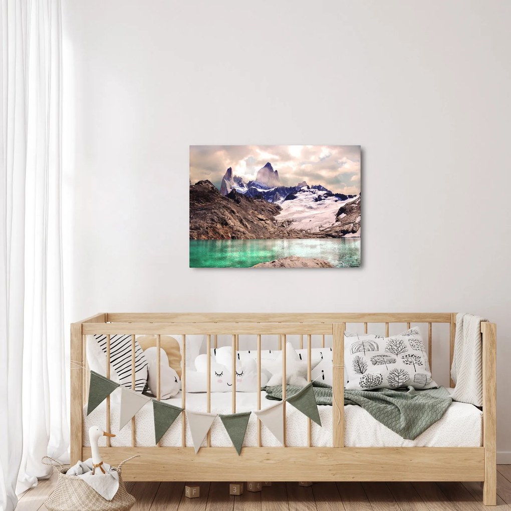 Tablou cu lac montan (70x50 cm)
