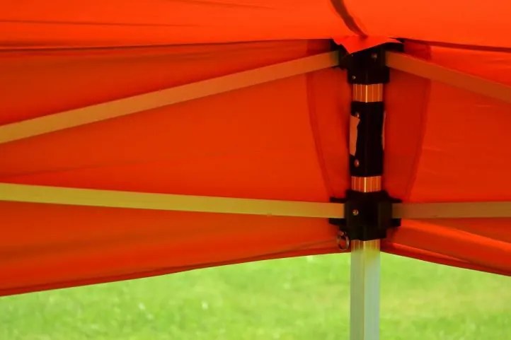 Cort de grădină foarfecă PROFI 3x3m teracotă+2 pereți latera