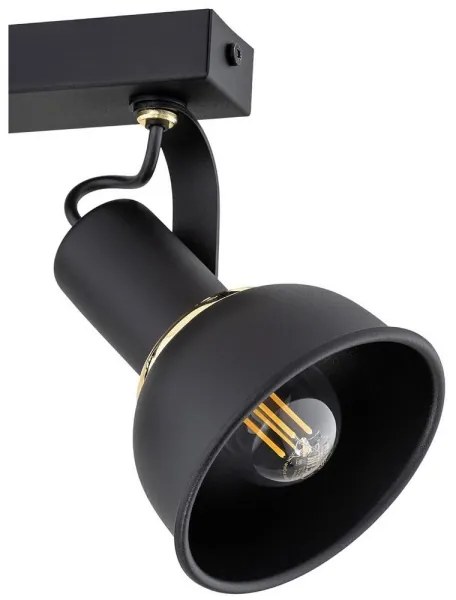 Spot TWIST 2xE14/7W/230V negru/auriu Argon 7037