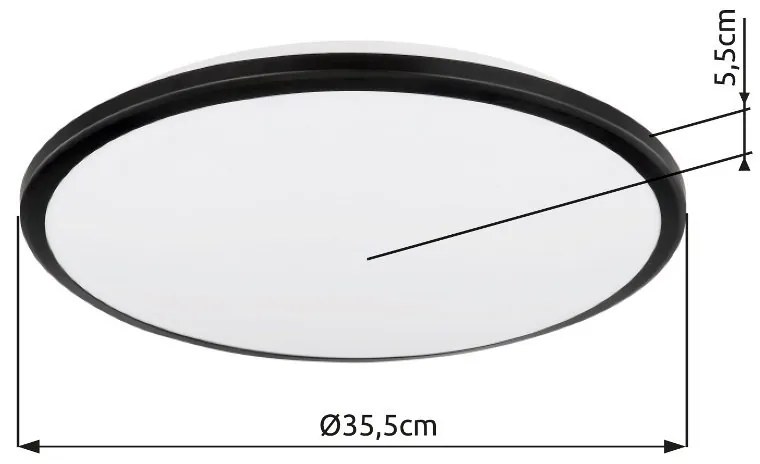 Plafoniera LED slim design circular XANDER