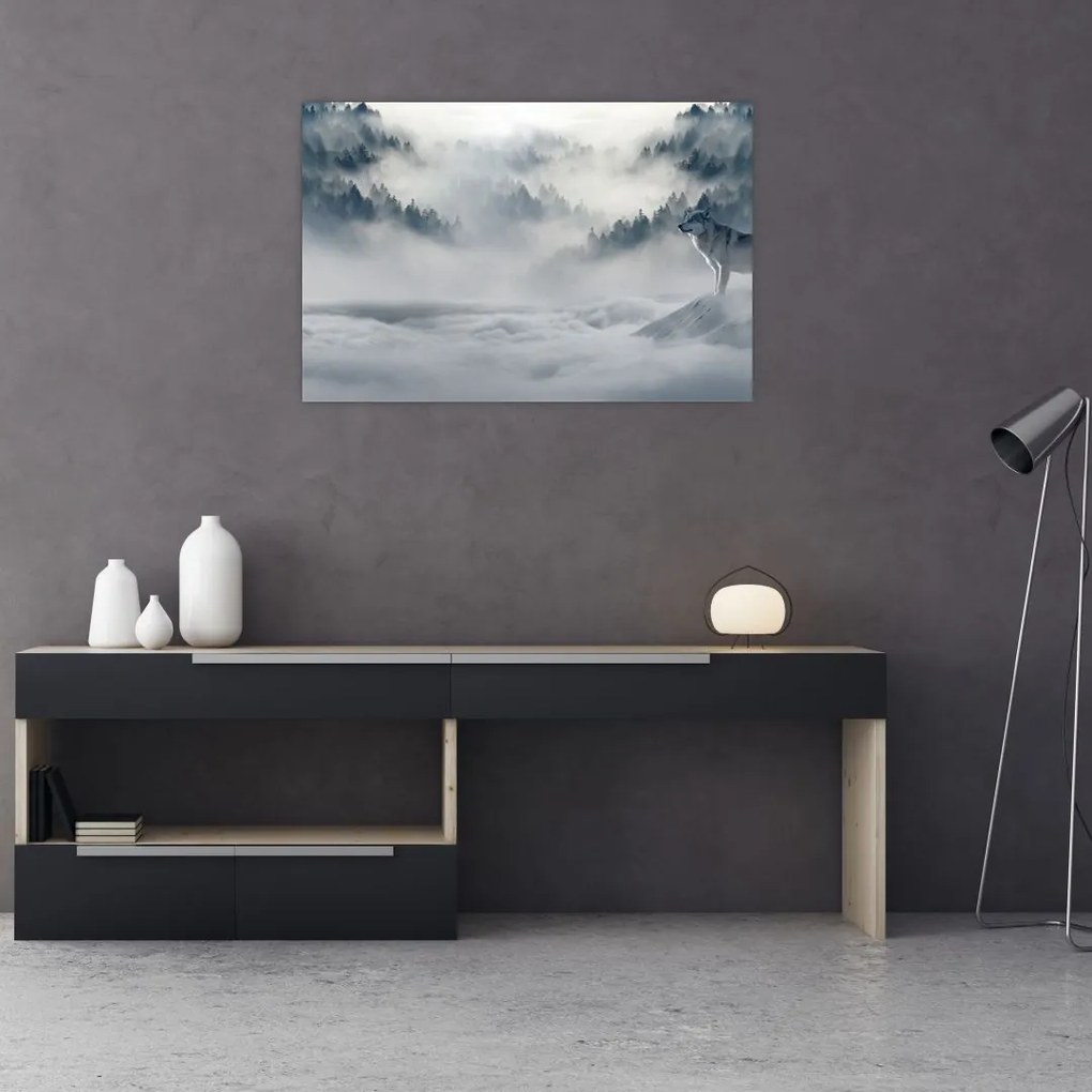 Tablou cu lupi (90x60 cm)