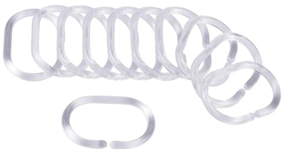 Cârlige pentru perdea de duș 12 buc. 4 cm Vitamine – douceur d'intérieur