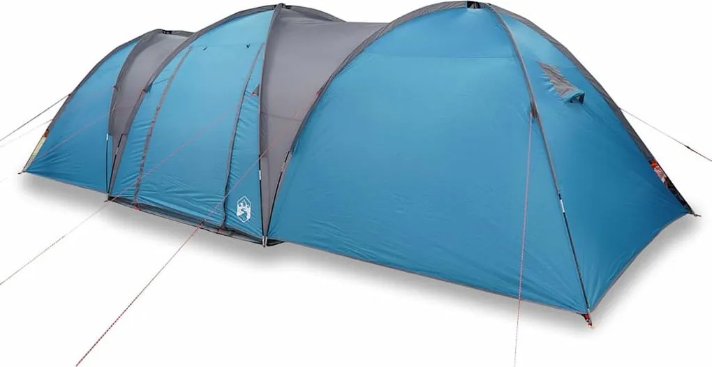 vidaXL Cort de familie cupolă, 8 persoane, albastru, impermeabil