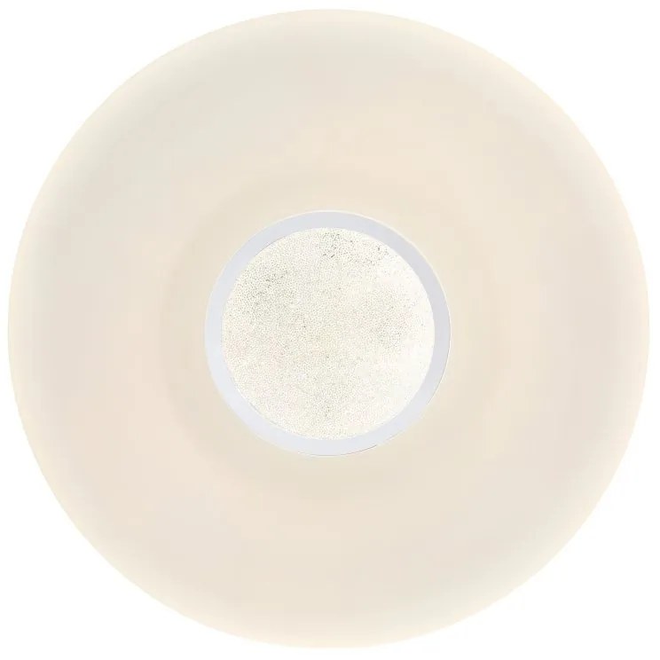 Plafoniera LED RGB cu telecomanda design modern Sully alb