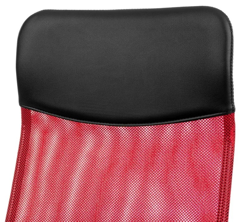 Scaun rotativ Lincoln negru-roșu