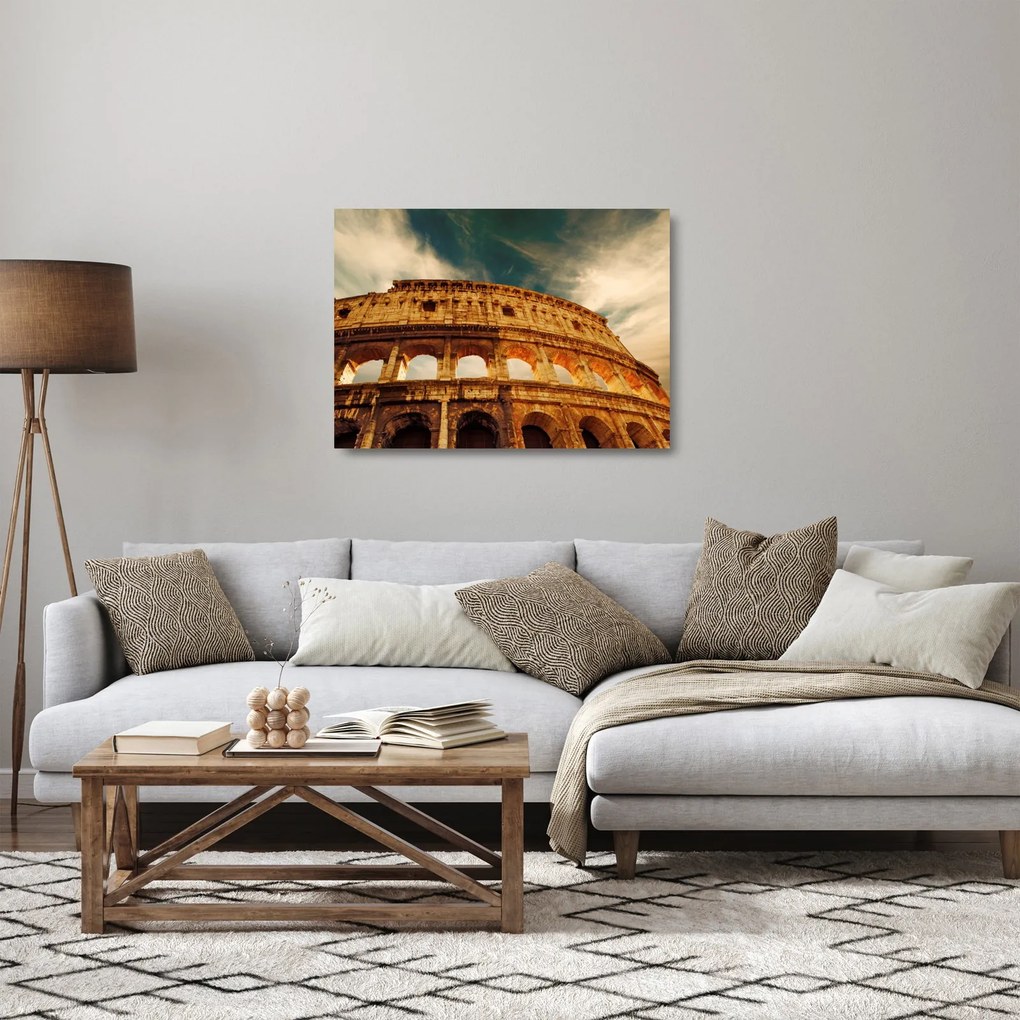 Tablou pe sticlă - Colosseum roman (70x50 cm)