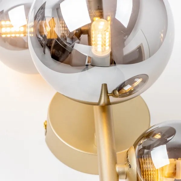 Aplică LED Brilagi MILLA 3xG9/3W/230V auriu/fumuriu