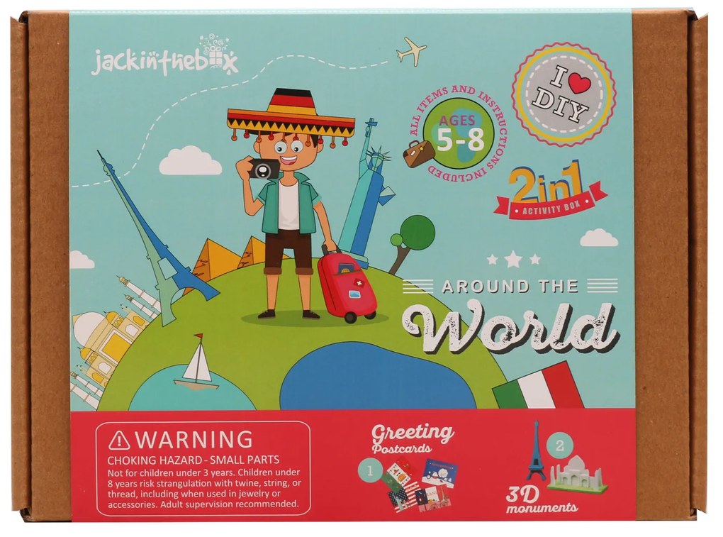 KIT CREATIE 2-IN-1 IN JURUL LUMII - JACK IN THE BOX (JK10018)