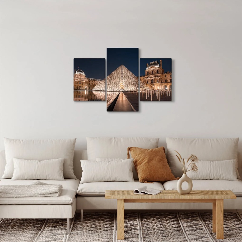 Tablou - Louvre noaptea (90x60 cm)