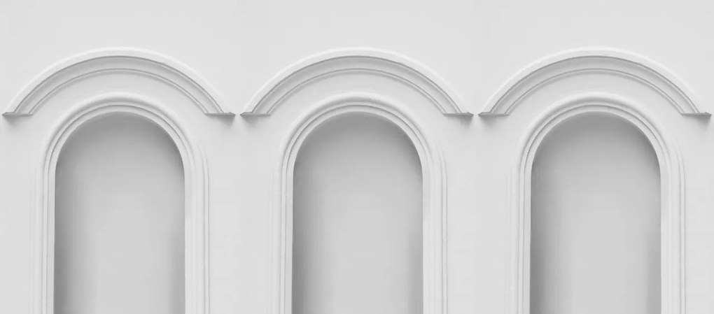 Fototapet, Forest Vaults, White, Rebel Walls