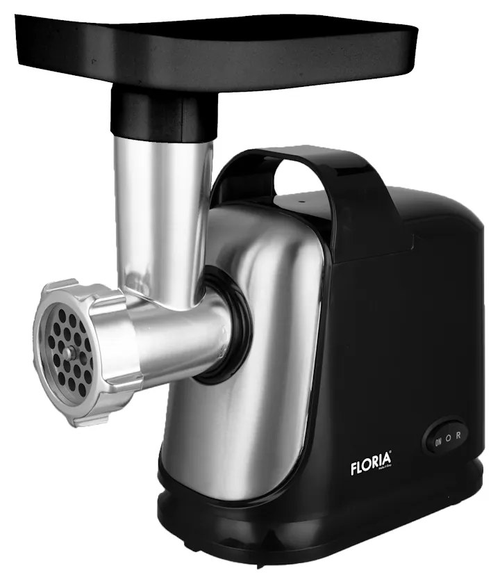 Masina de tocat Floria ZLN7965 Neagra, putere 1300W, doua site, functie de revers, lama din otel