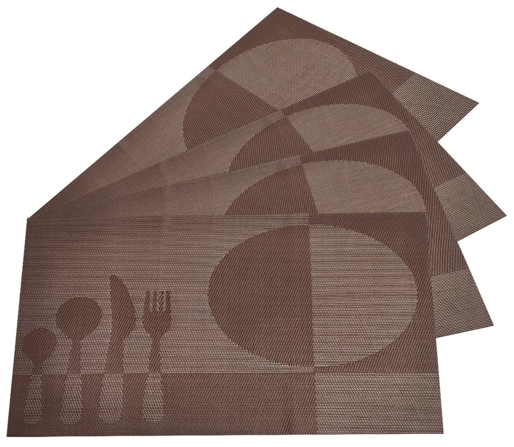 Suport farfurie Food maro, 30 x 45 cm, set 4 buc.