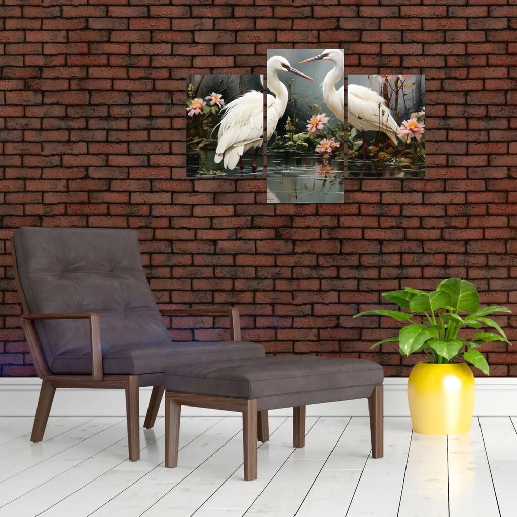 Tablou - Macarale albe (90x60 cm)