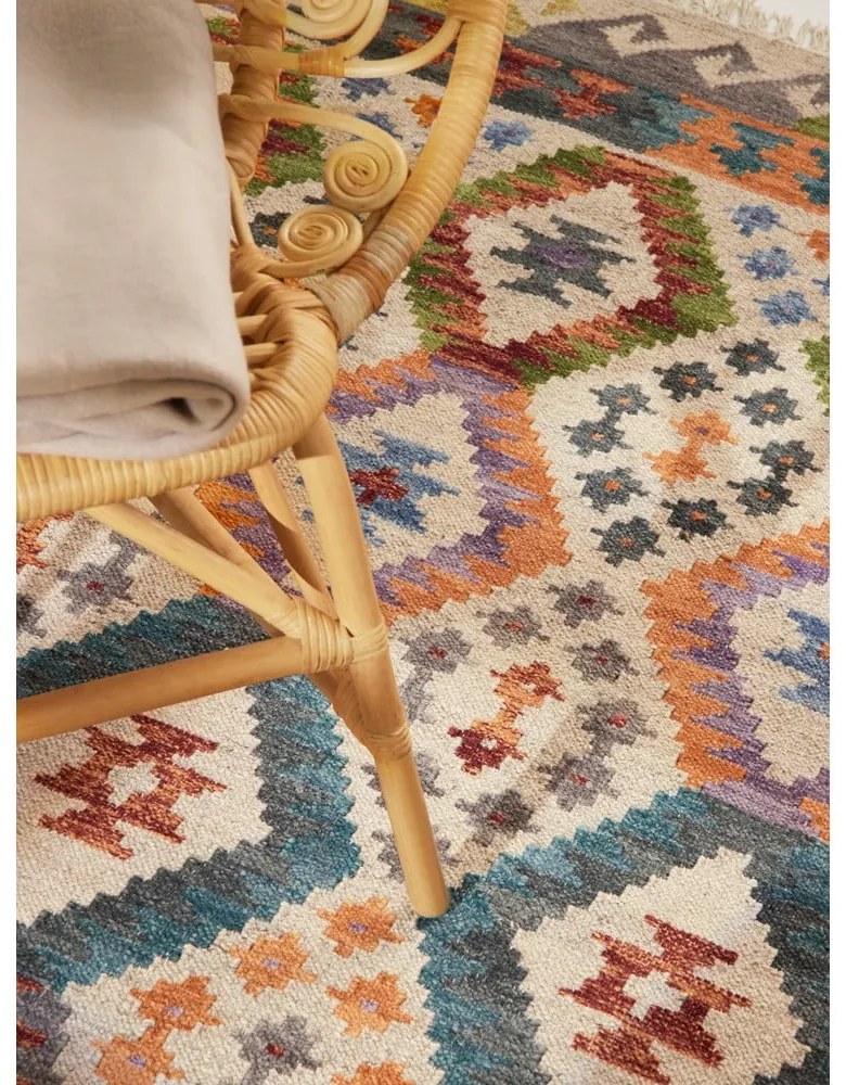 Covor reversibil, țesut manual din lână 160x230 cm Kamal Oasis – Nouristan