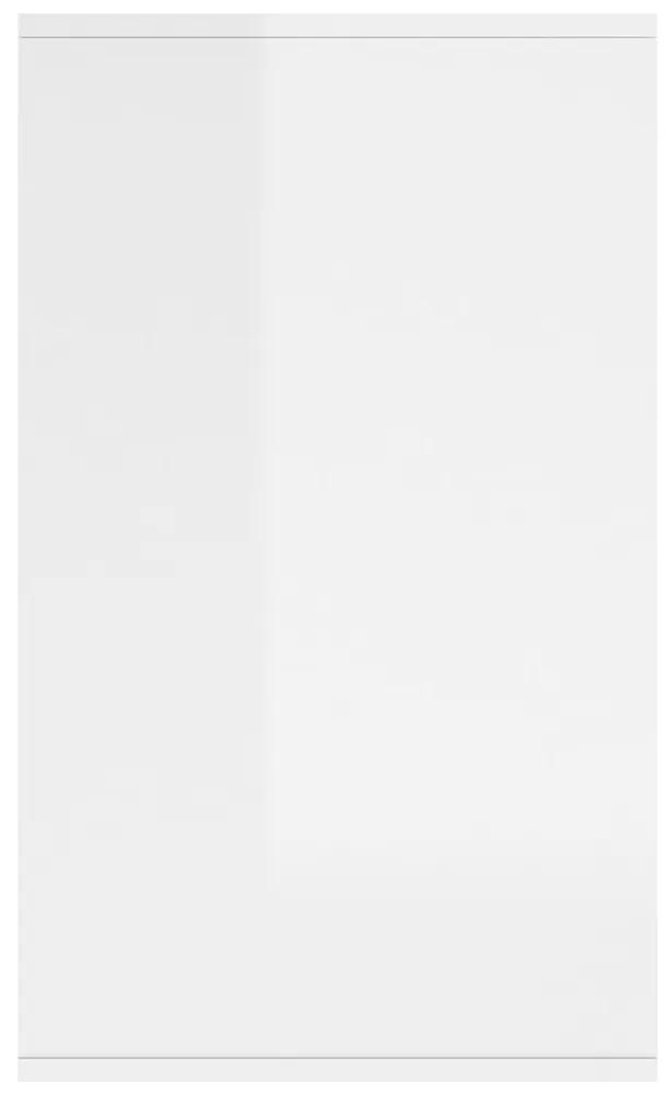 Servanta, alb extralucios, 135x41x75 cm, PAL 1, Alb foarte lucios