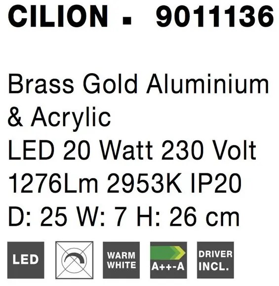Veioza, Lampa de masa LED design elegant CILION