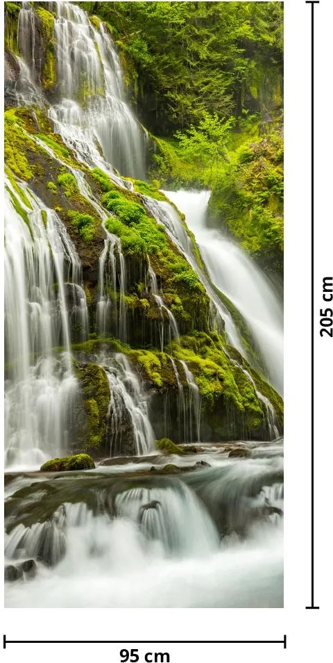 Fototapet pentru ușă - Cascadă (95x205cm)
