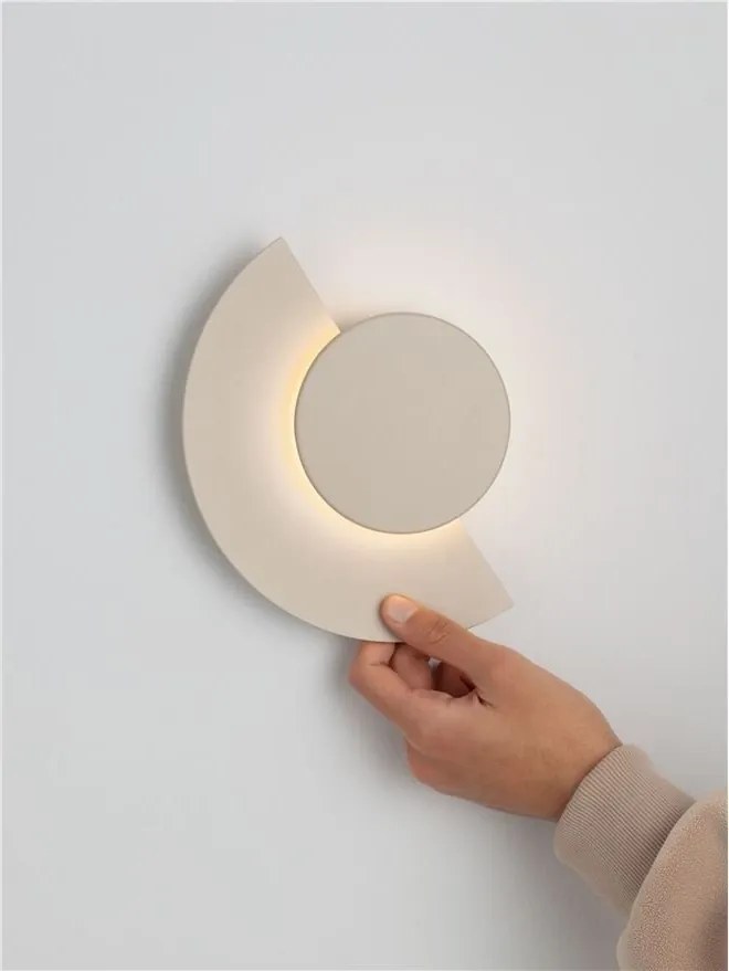 Aplica perete exterior lumina indirecta IP54 LED 2700K Gloo sand