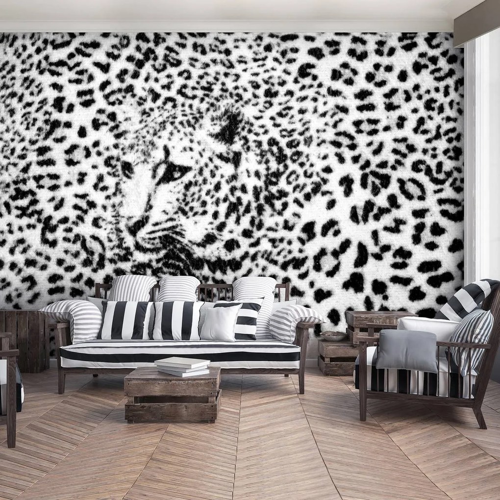 Fototapet - Albnegru gepard (152,5x104 cm)
