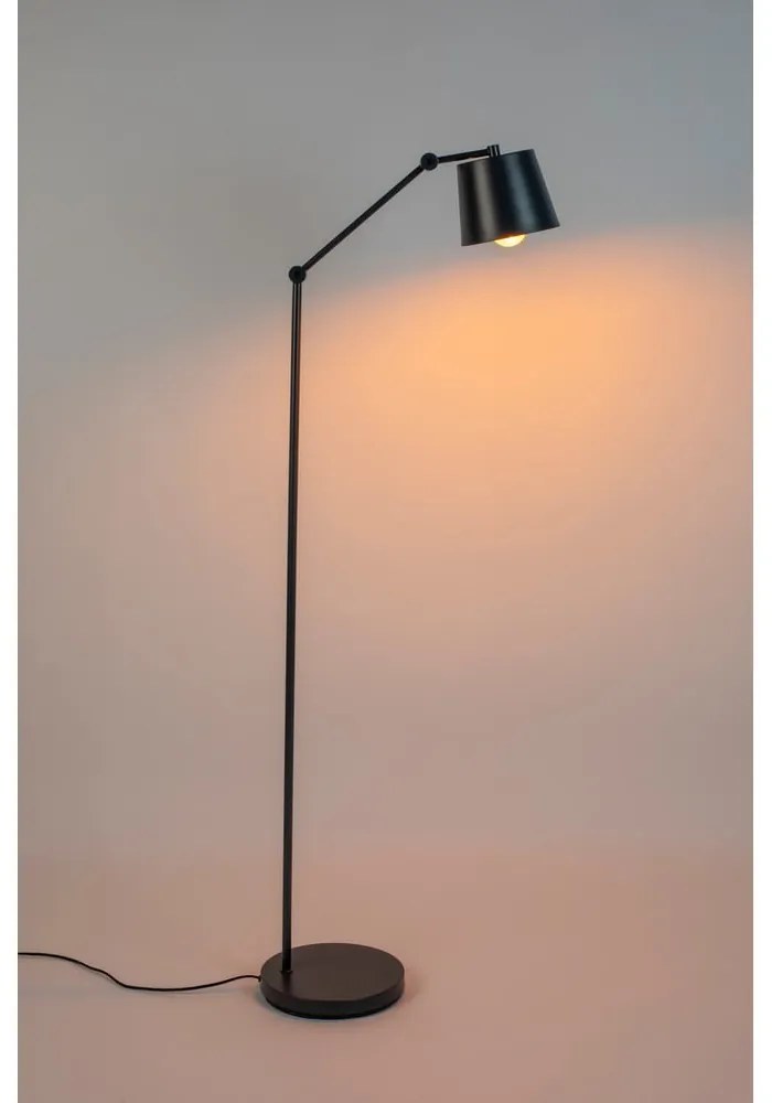 Lampadar negru cu abajur din metal (înălțime 135 cm) Hajo – White Label