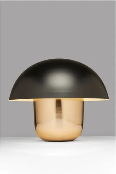 Veioză Kare Design Mushroom, negru-auriu