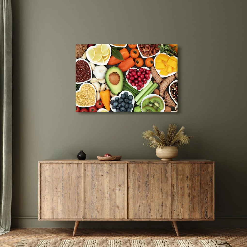 Tablou - Alimente sănătoase (90x60 cm)