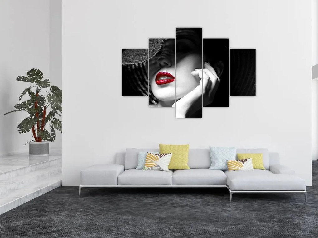 Tablou - Femeie cu pălărie (150x105 cm)